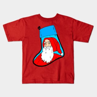 Merry Christmas Santa Stocking Kids T-Shirt